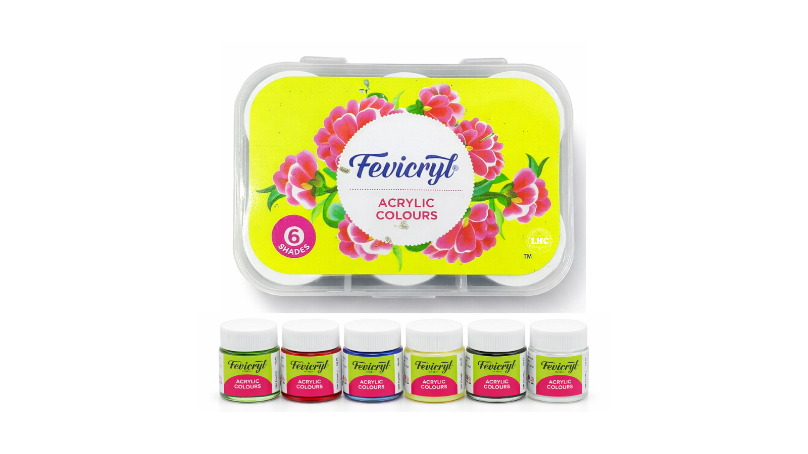 Fevicryl Acrylic Colours Lilac Kit - 6 Shades