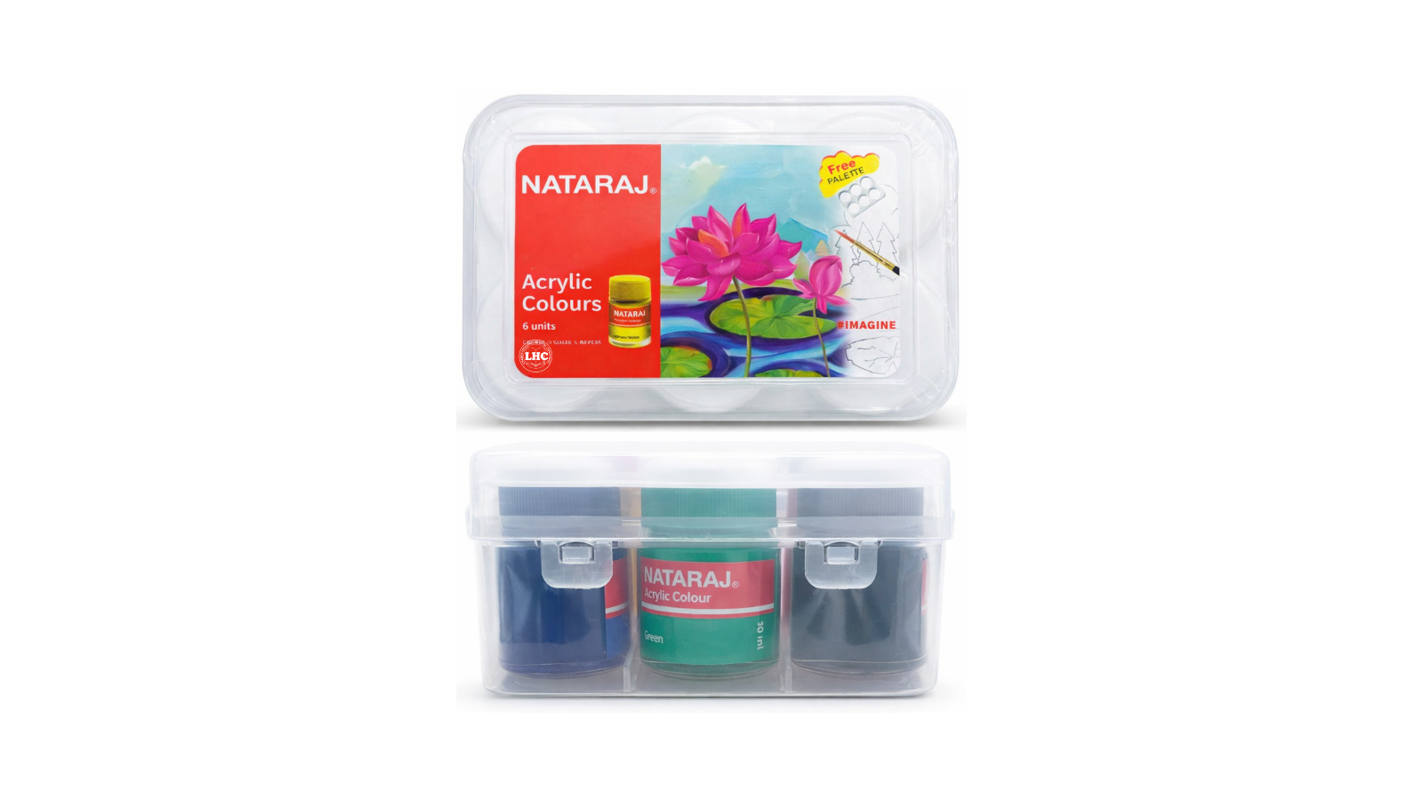 Nataraj Acrylic Colours (10ml) - 6 Shades