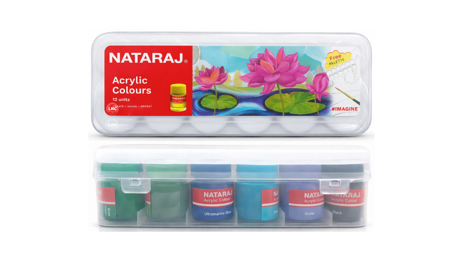 Nataraj Acrylic Colours (10ml) - 12 Shades