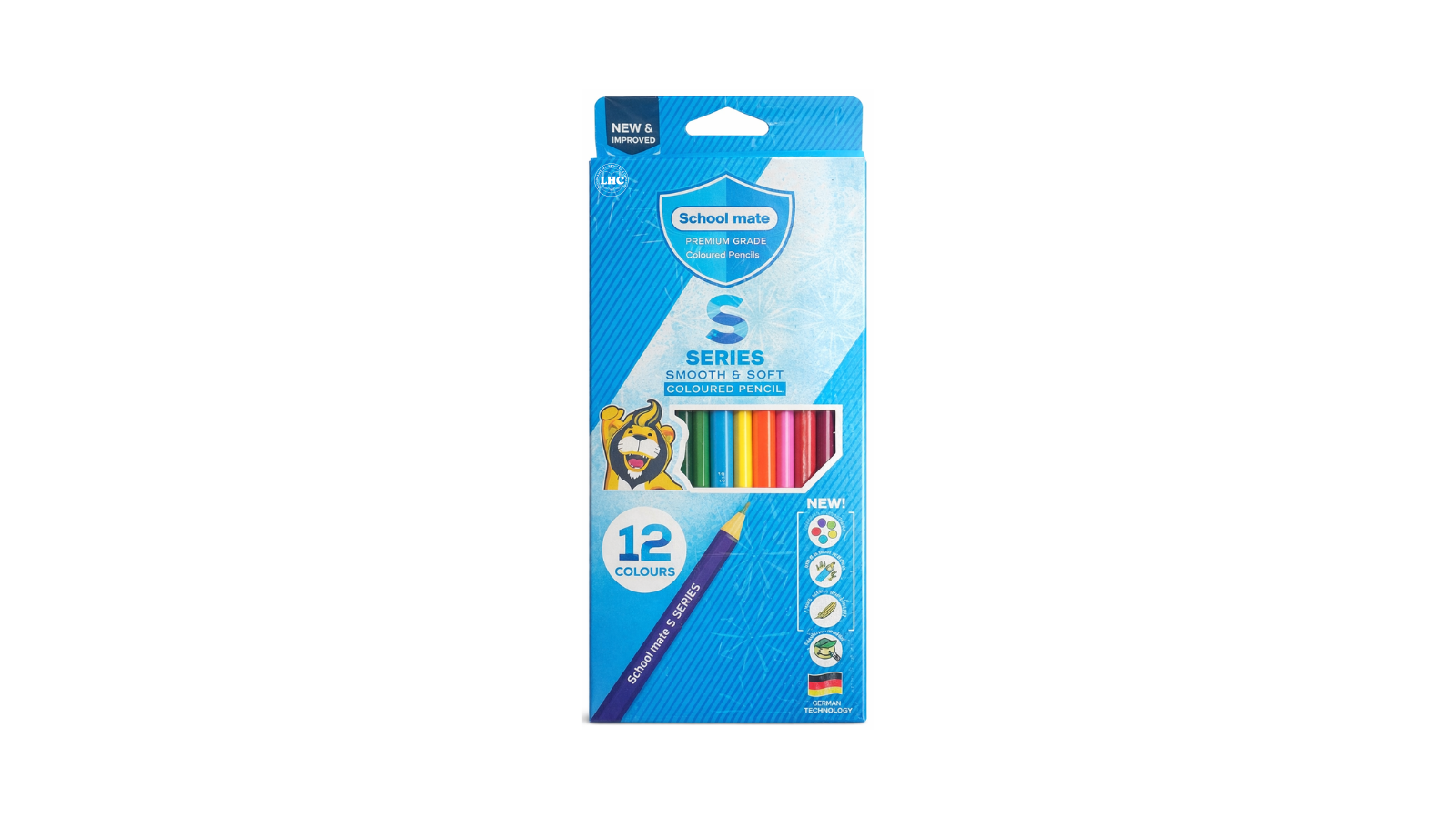School Mate Colour Pencil - 12 Colours