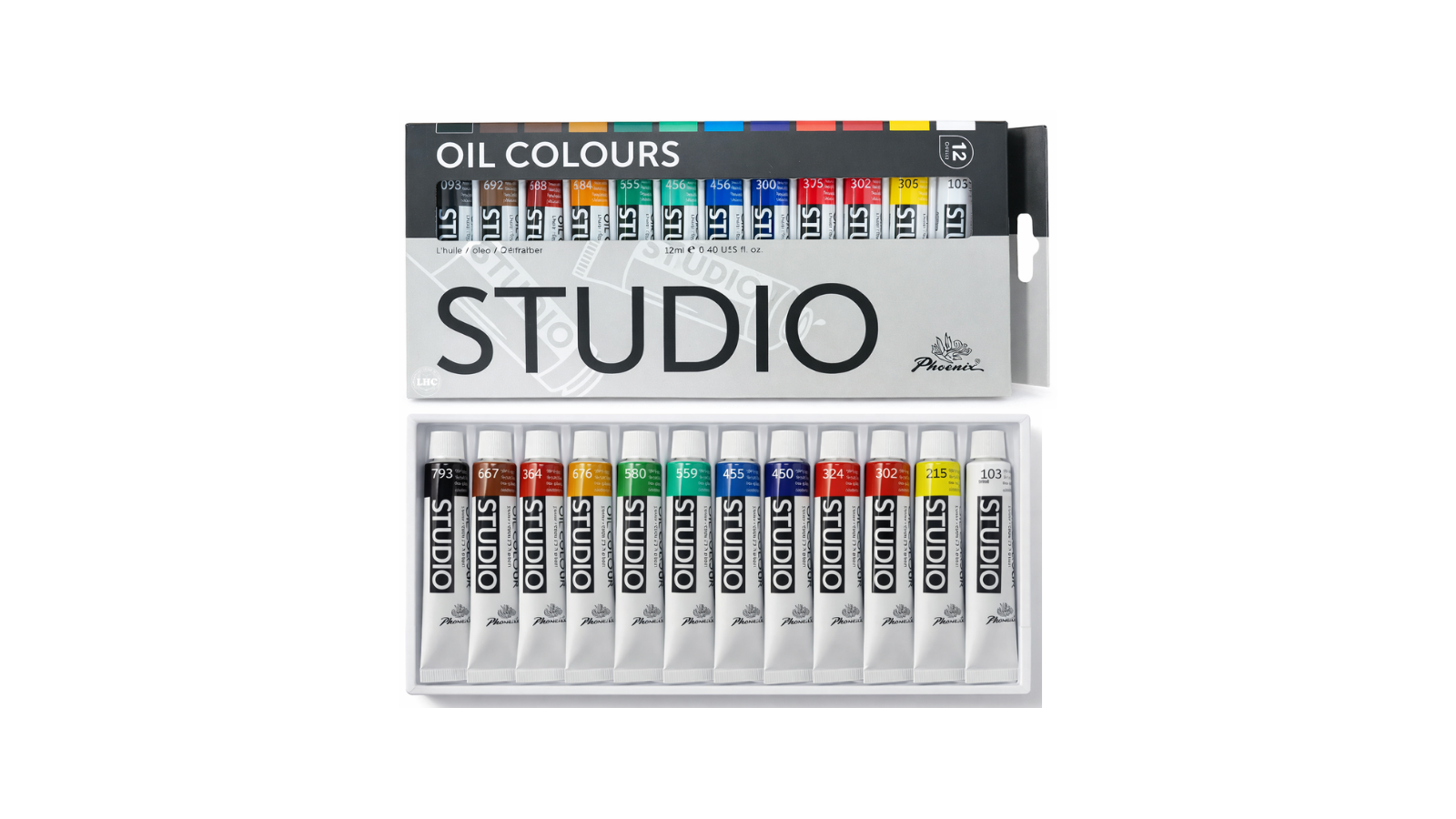 Phoenix Studio Oil Colours (12ml) - 24 Shades