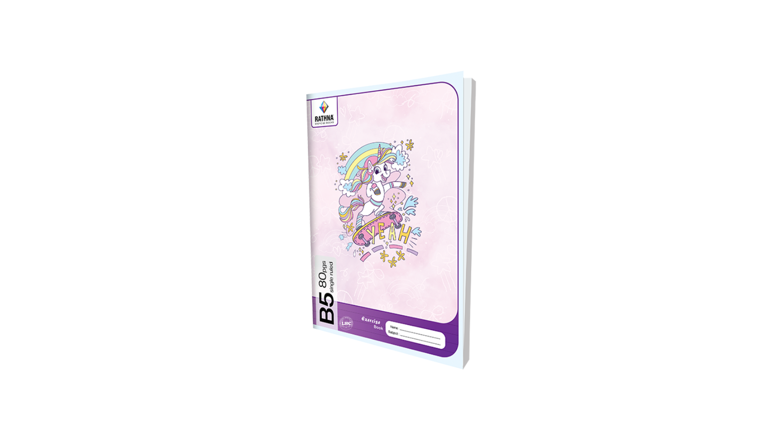Rathna B5 Exercise Book (80pgs) - Single Rule