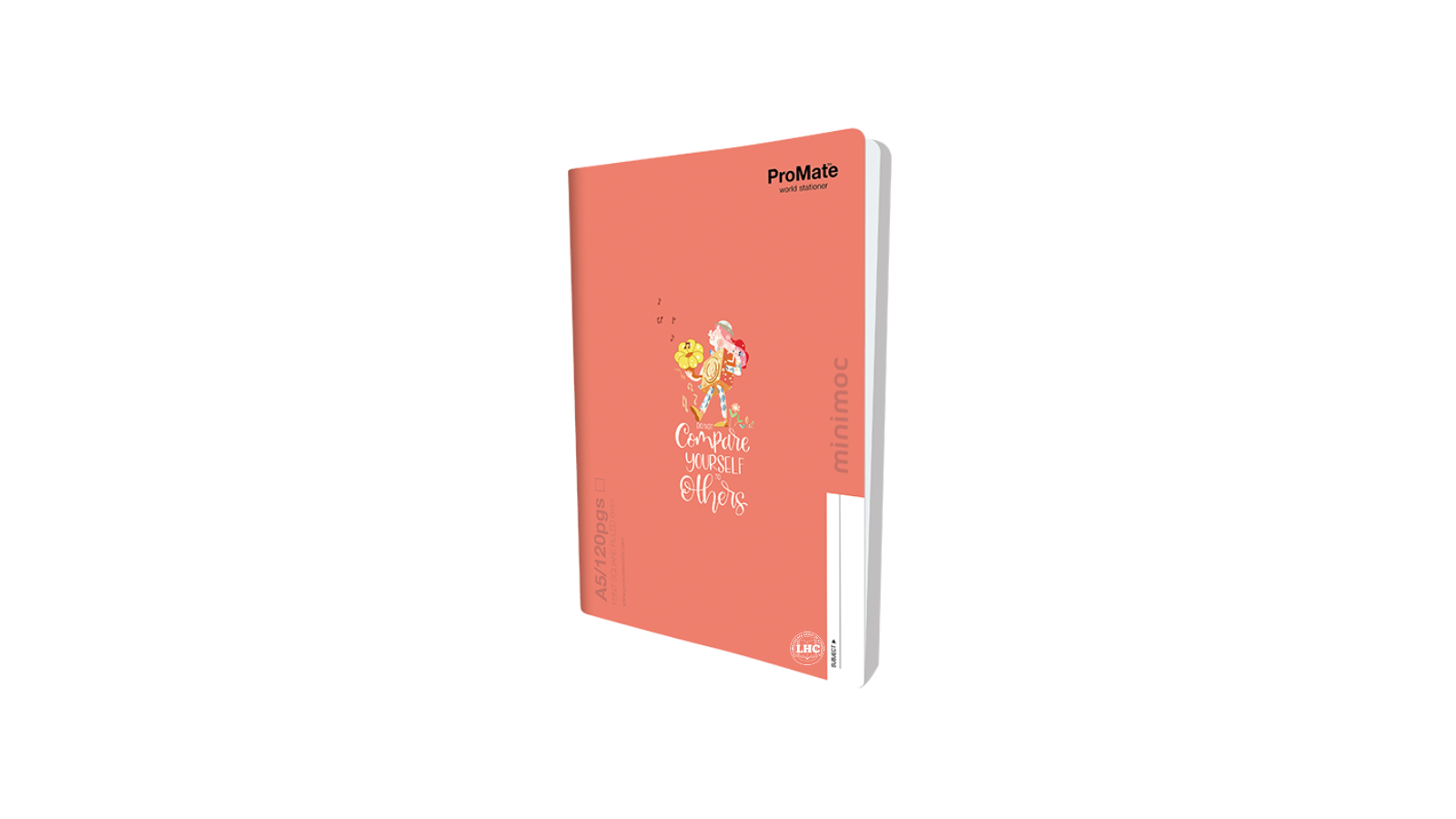 Promate A5 Exercise Book (120pgs) - Square Rule