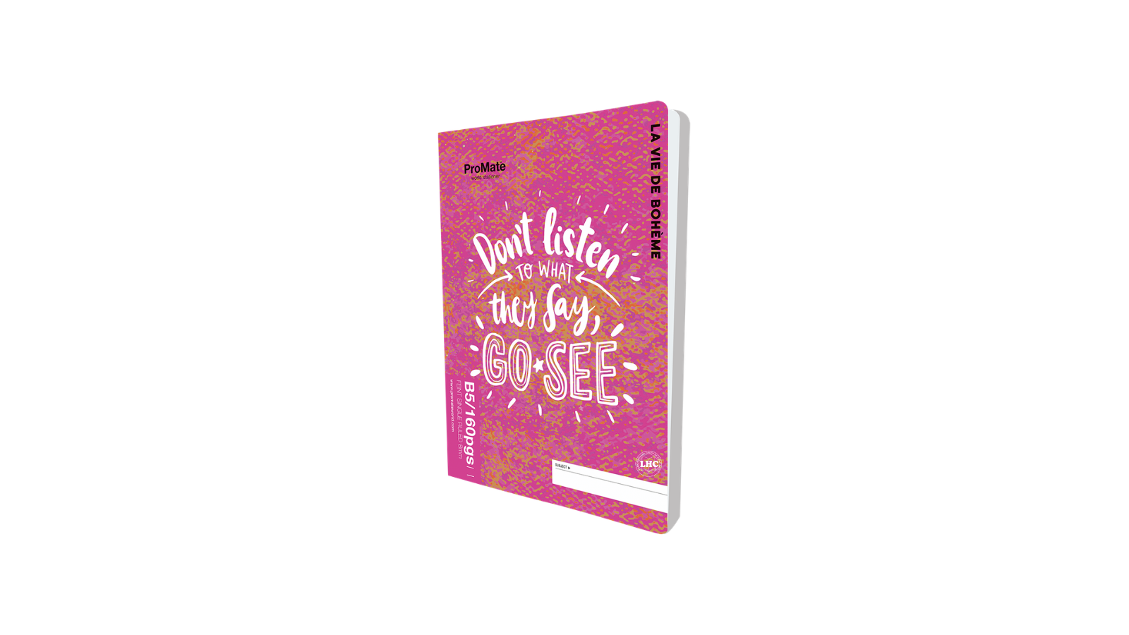 Promate B5 Exercise Book (160pgs) - Single Rule